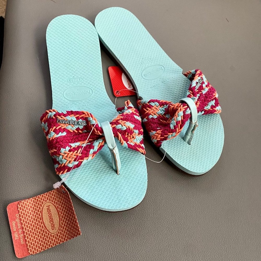 NWT HAVAIANAS YOU ST. TROPEZ MESH SANDAL